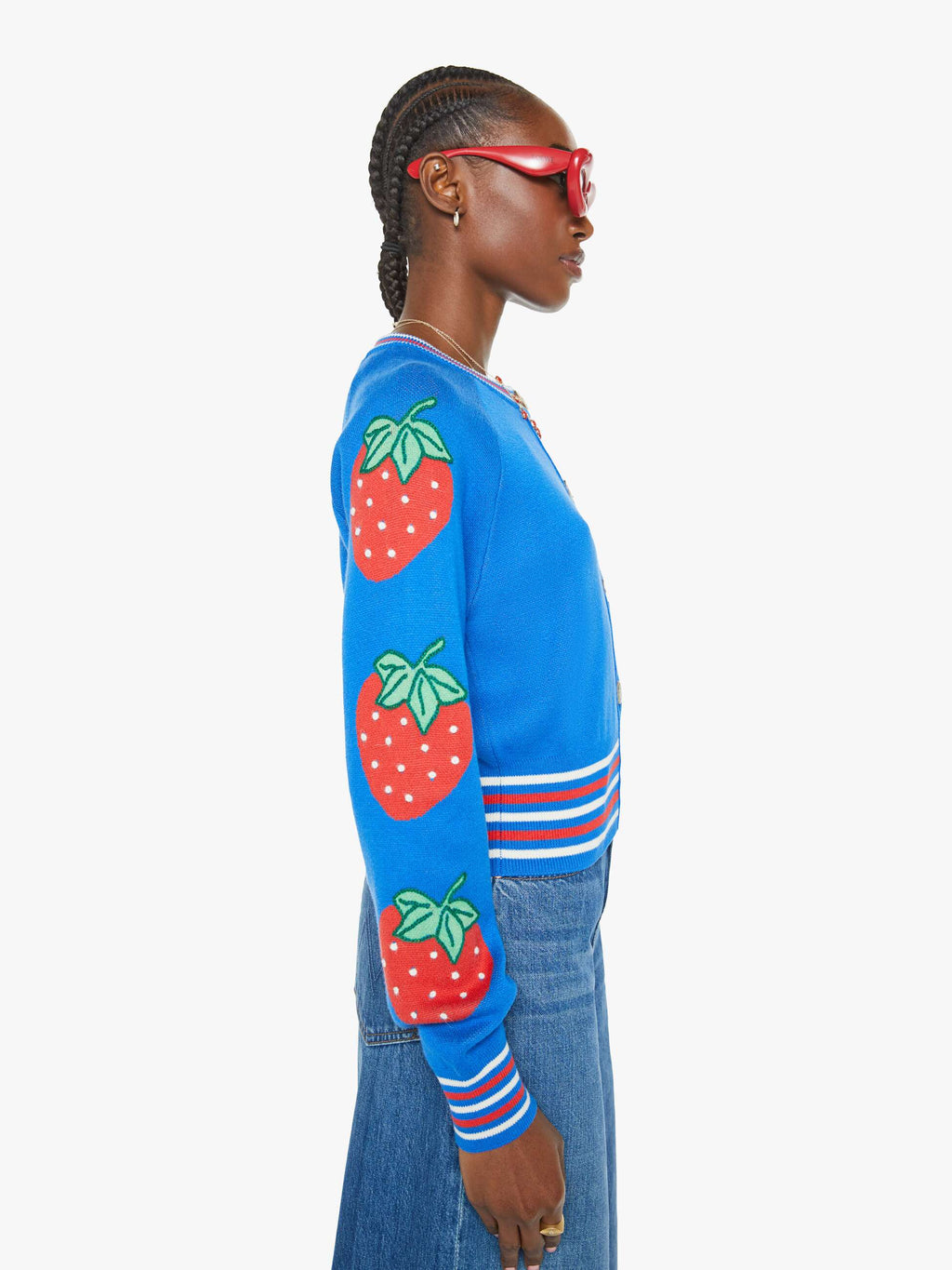 The Crop Rib Cardigan - Tutti Frutti