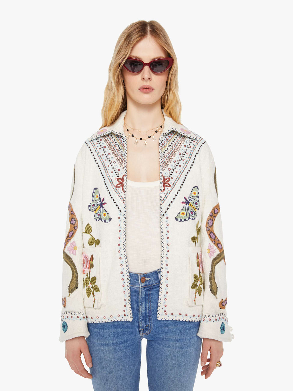 Alix Of Bohemia Jude Jacket - Ivory Ethereal