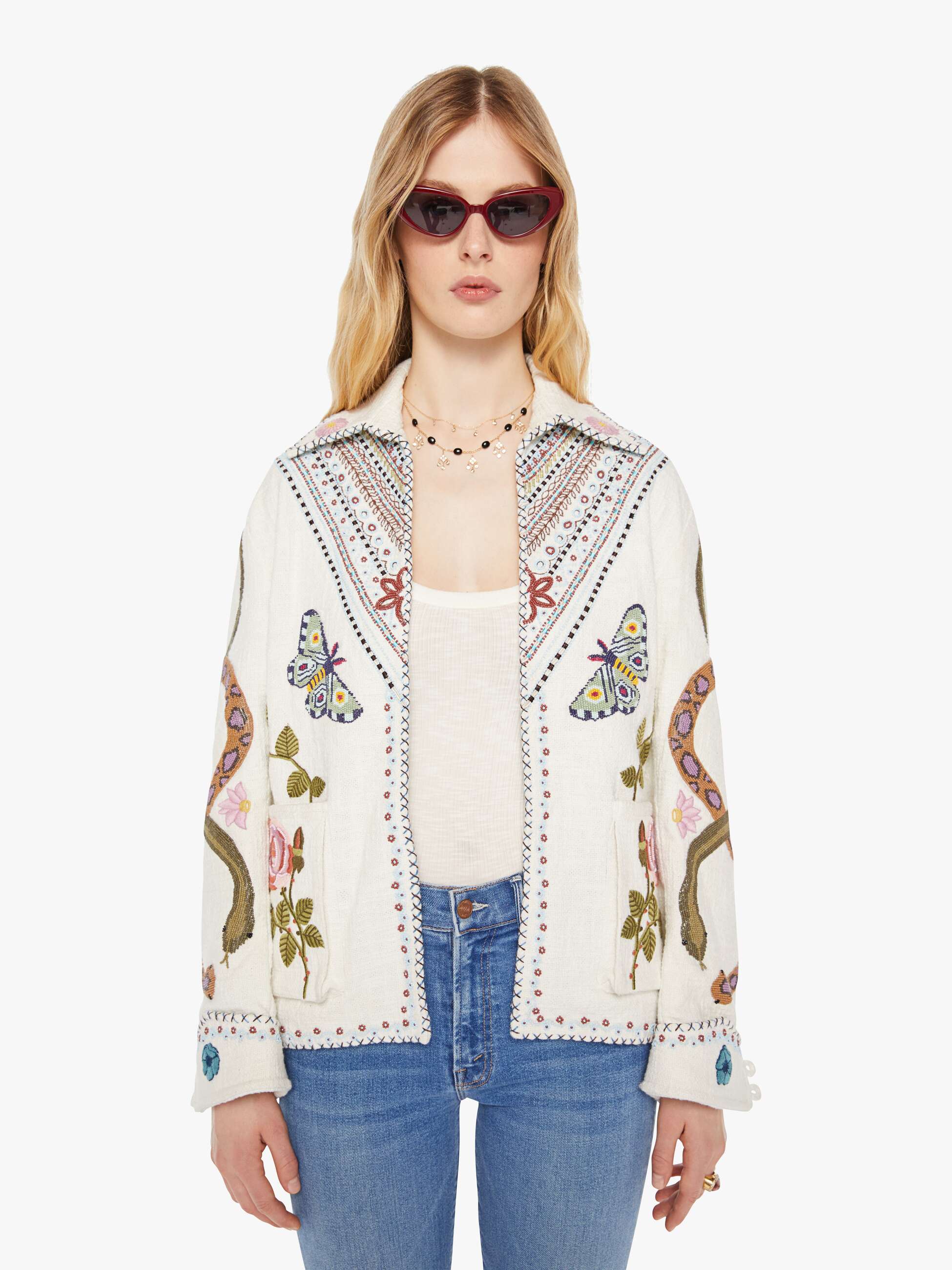 Alix Of Bohemia Jude Jacket - Ivory Ethereal