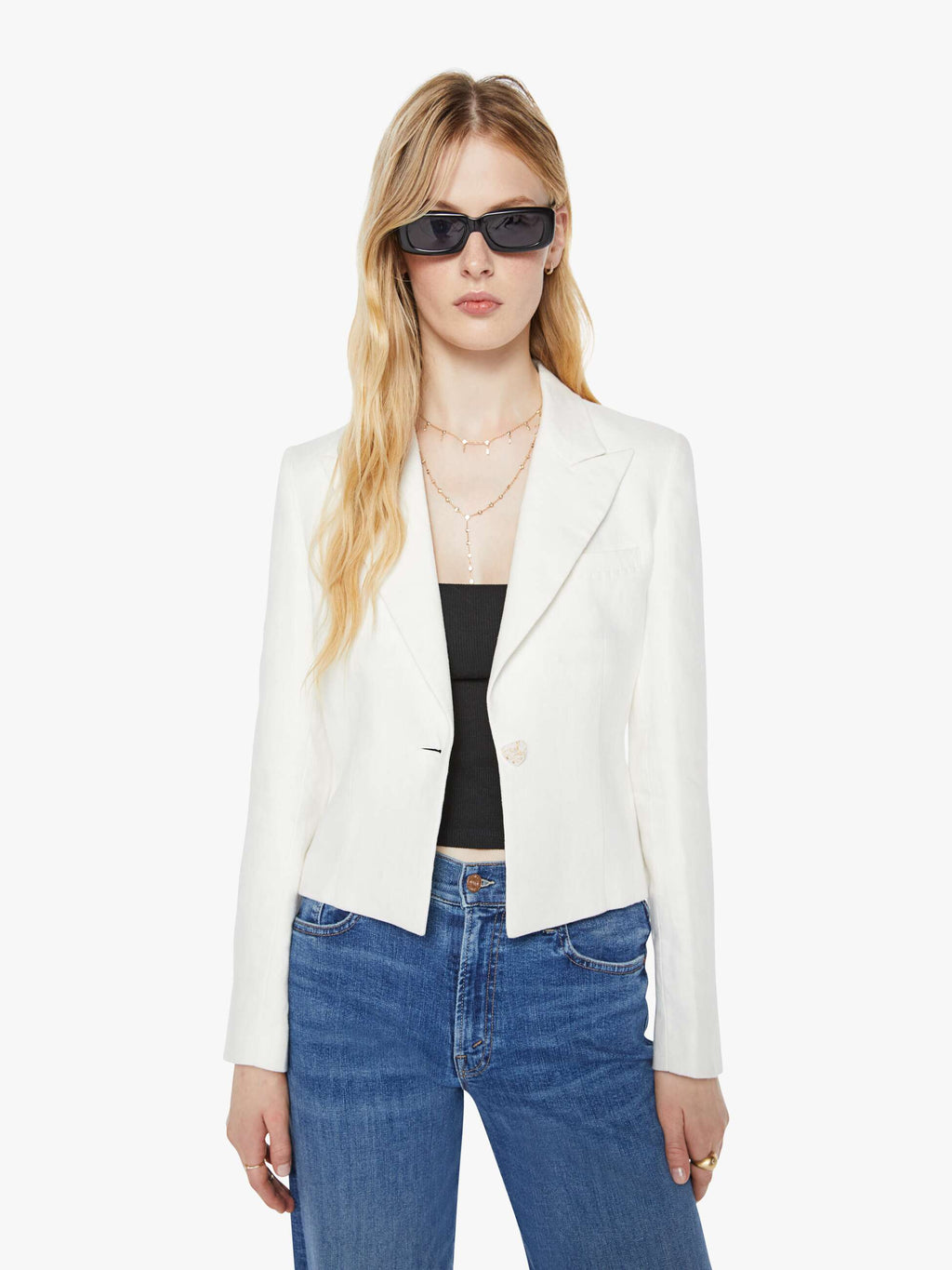 Maria Cher Nova Short Blazer - Off-White